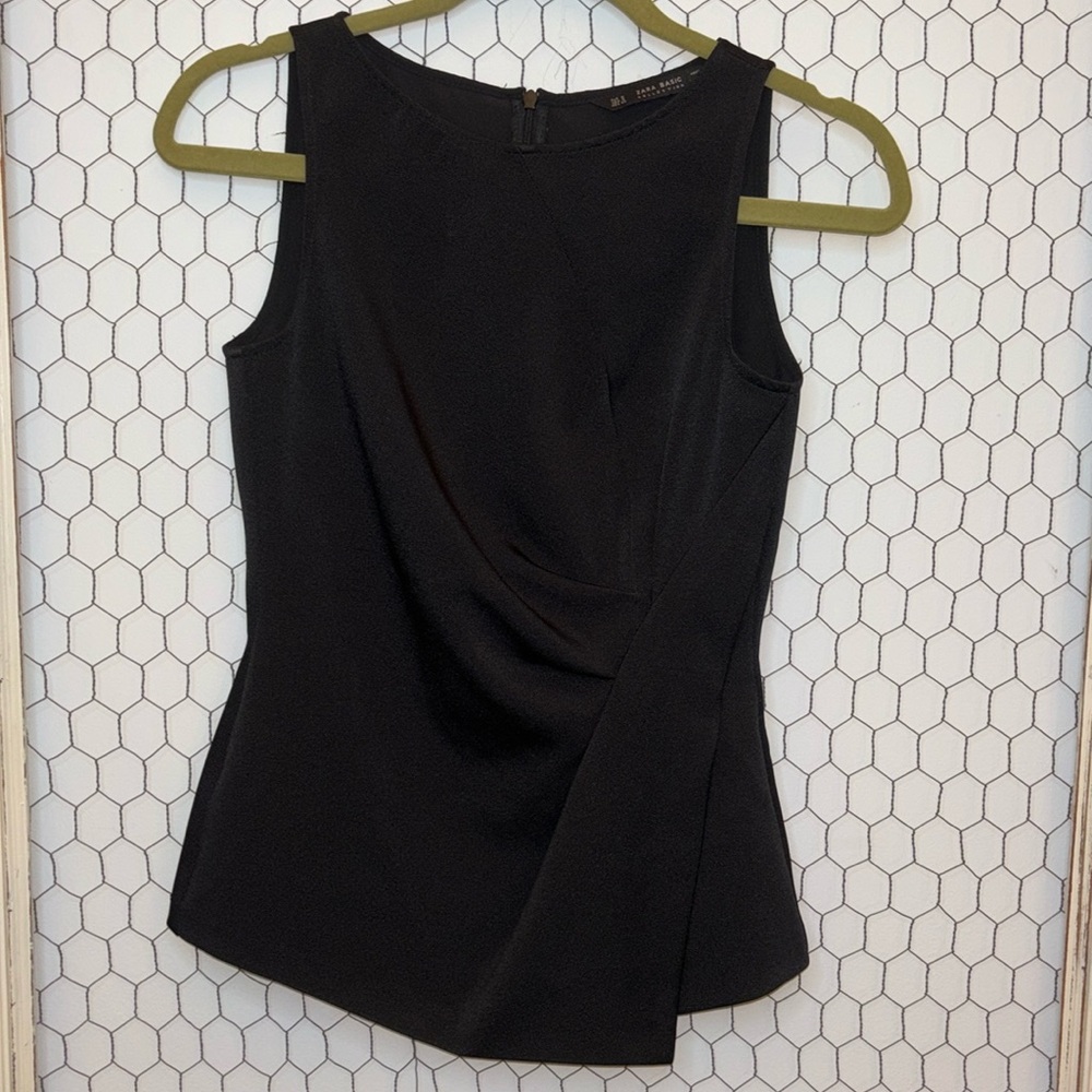 Zara Basic Collection Ruched Blouse - image 1